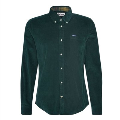 Barbour Ramsey Tailored Cord Shirt - Green - M