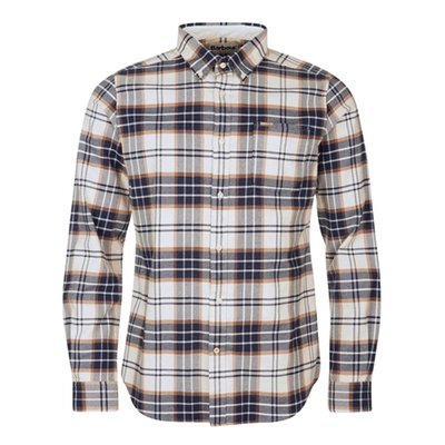 Barbour Portdown Tailored Checked Shirt - Beige - XL