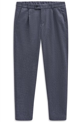 Bugatti Flexcity Pleated Trousers - Navy - 32/30