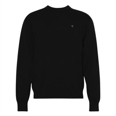 Calvin Klein Jeans Cotton Relaxed Sweatshirt - Black - S