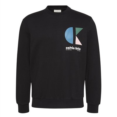 Calvin Klein Jeans Bauhaus Graphic Logo Sweatshirt - Black - L