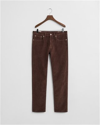 Gant Slim Fit Corduroy Jeans - Brown - 32/32