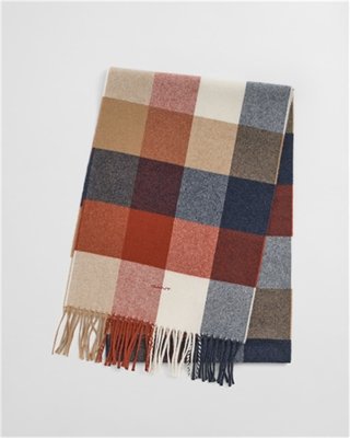 Gant Wool Multi Checked Scarf - One