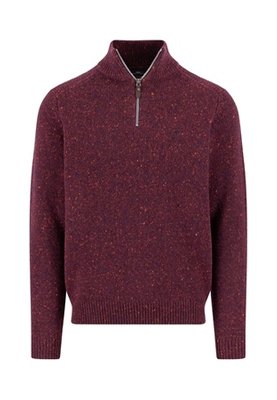Fynch Hatton Troyer Donegal Sweater - Wine - 2XL