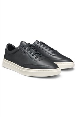 Boss Kieran Tenn Buox Leather Trainers - Black - 42