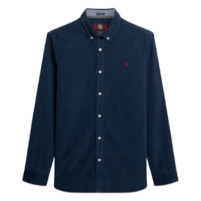Superdry Classic Needle Corduroy Shirt - Navy - XL