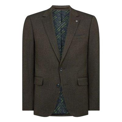 Remus Uomo Matteo Slim Fit Stretch Jacket - Brown - 38R