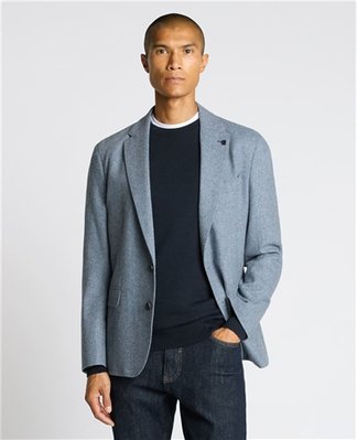 Remus Uomo Alto Slim Fit Wool-Blend Sports Jacket - Blue - 40R