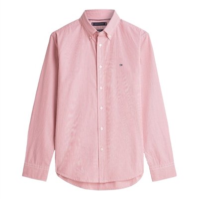 Tommy Hilfiger Core Flex Pop Classic Striped Shirt - Red - XL