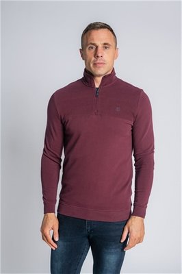Xv Kings Narbonne Wolf 1/4 Zip Sweatshirt - Plum - L