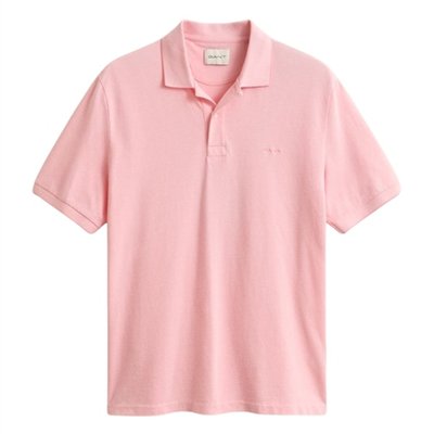 Gant 2 Tone Ss Polo Shirt - Pink - L