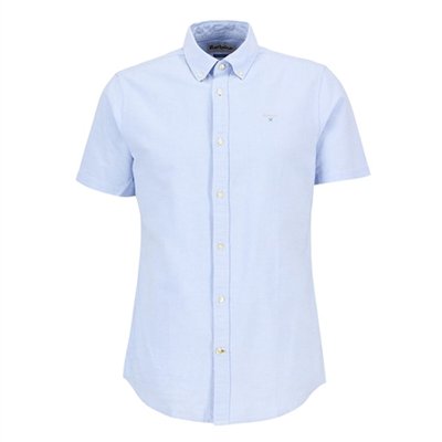 Barbour Oxtown Oxford Ss Tailored Shirt - Blue - M