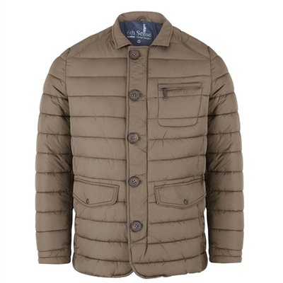 6th Sense Quilted Jacket - Brown - M