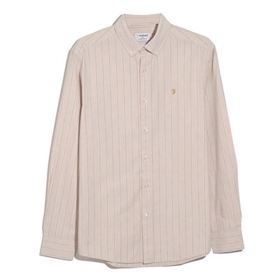 Farah Steen Wide Stripe Shirt - Pink - S