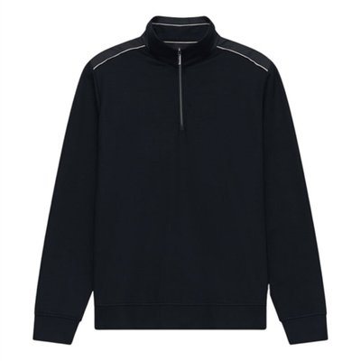 Bugatti Mens Quarter Zip Sweatshirt - Navy - 2XL