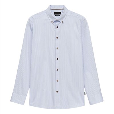 Bugatti Casual Satin Finish Shirt - Blue - XL