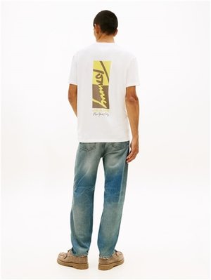 Tommy Jeans Sign Block T-shirt - Beige - XL