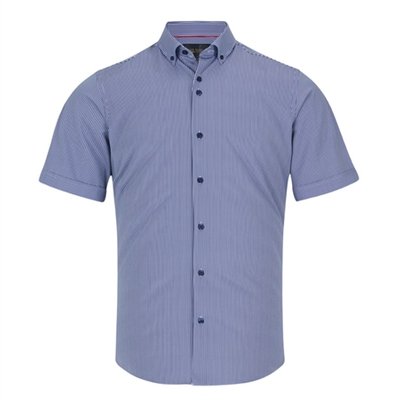 6th Sense Short Sleeve Printed Shirt Per 28 - Navy - M