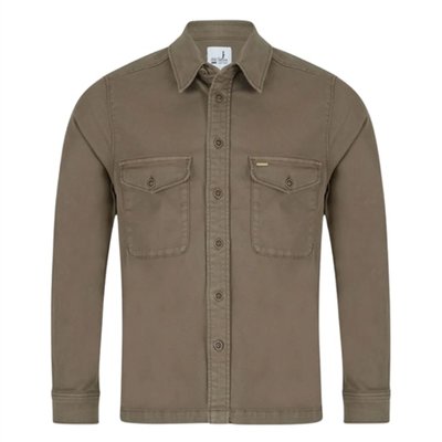 6th Sense Overshirt - Dark Khaki - L