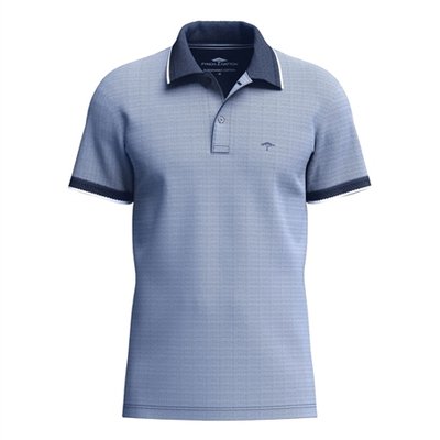 Fynch Hatton Polo 2-Tone Piquee Polo Shirt - Blue - M