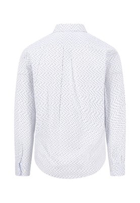 Fynch Hatton Cotton Combi Print Button Down Shirt - Beige - XL