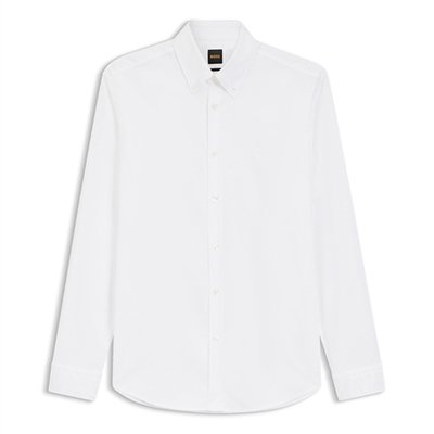 Boss Rickert_M Button Down Oxford Shirt - White - L