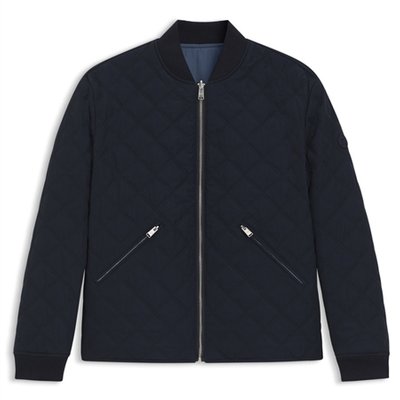 Boss C-Corle Quited Reversible Water-Repellent Jacket - Navy - 44