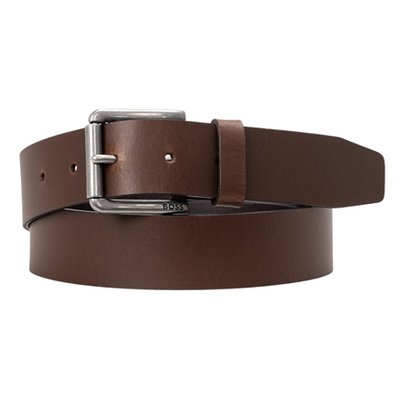 Boss Joris 35mm Leather Belt with Roller Buckle - Brown - 95