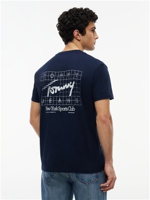 Tommy Jeans Reg Sign Flag Graphic Logo T-shirt - Navy - XL