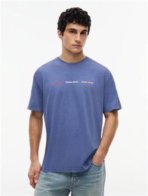 Tommy Jeans Repeat Graphic T-shirt - Blue - S