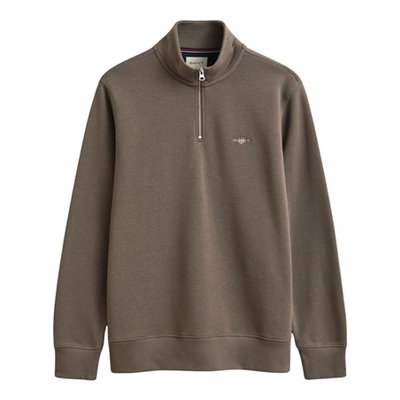 Gant Reg Shield Half Zip Sweatshirt - Beige - M