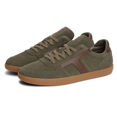 Tommy Hilfiger Tribeca Suede Mixed Texture Trainers - Green - 43
