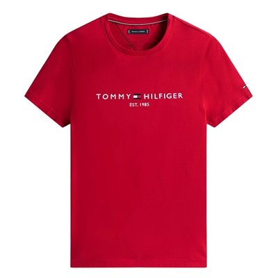 Tommy Hilfiger Tommy Logo Slim Fit T-shirt - Red - M
