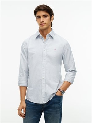 Tommy Hilfiger Heritage Oxford Striped Shirt - Green - 2XL