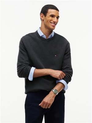 Tommy Hilfiger Essential Structure Crew Neck Jumper - Grey - S