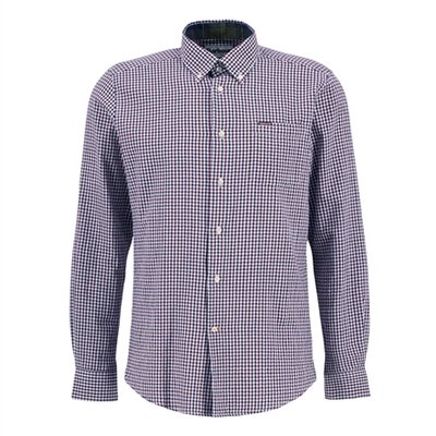 Barbour Padshaw Tailored Gingham Shirt - Red - L