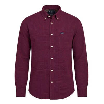 Barbour Harbourwall Tailored Gingham Shirt - Red - M