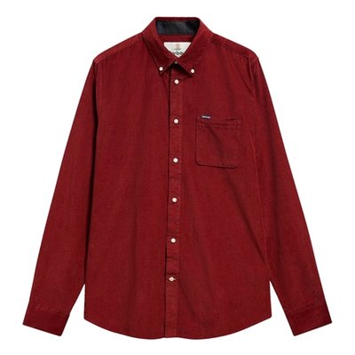 Barbour Ramsey Tailored Cord Shirt - Brown - 2XL