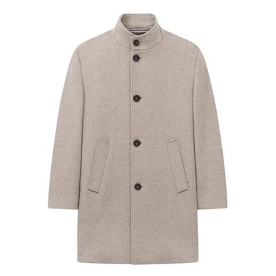 Bugatti Mens Coat Wool - Beige - 38R