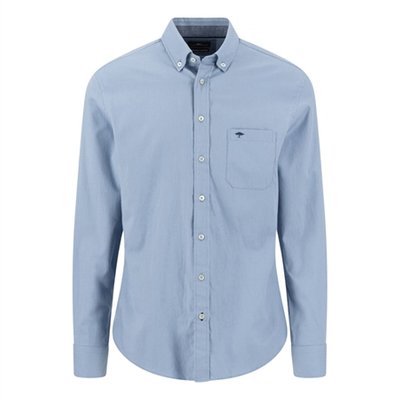 Fynch Hatton Premium Flannel B.D. Shirt - Blue - L