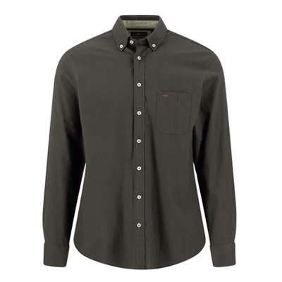 Fynch Hatton Premium Flannel B.D. Shirt - Green - 2XL