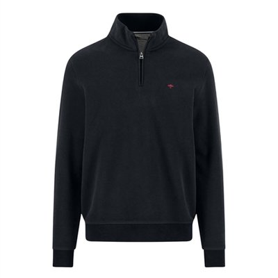 Fynch Hatton Troyer Zip Sweatshirt - Navy - M
