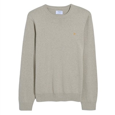 Farah Mullen Cotton Sweater - Cream - XL