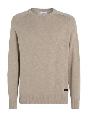 Calvin Klein Slub Texture Sweater - Grey - L