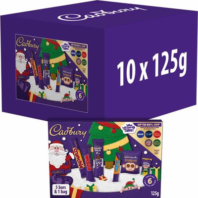 Cadbury Santa Chocolate Selection Box 125g (Box of 10)