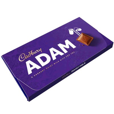 Cadbury Dairy Milk Adam Chocolate Bar with Gift Envelope 110g