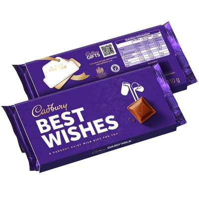 Cadbury Dairy Milk Best Wishes Chocolate Bar with Sleeve 110g