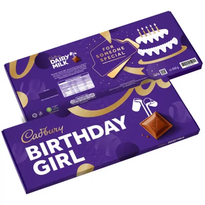 Cadbury Birthday Girl Dairy Milk XL Chocolate Bar 850g