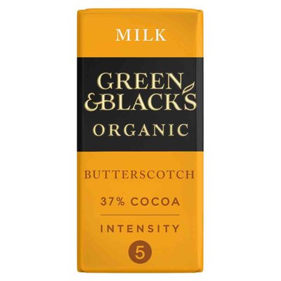 Green & Black's Organic Butterscotch Milk Chocolate Bar 90g
