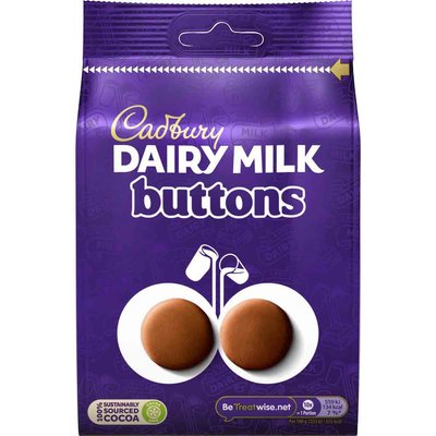 Dairy Milk Chocolate Buttons Bag 100g